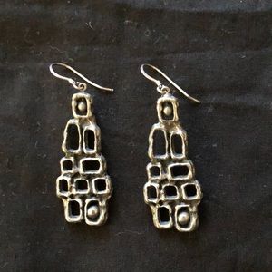 Guy Vidal pewter earrings